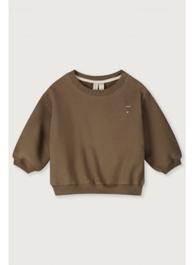 Gray label baby dropped shoulder sweater gots woody