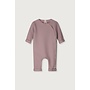 Gray label baby suit with snaps berry