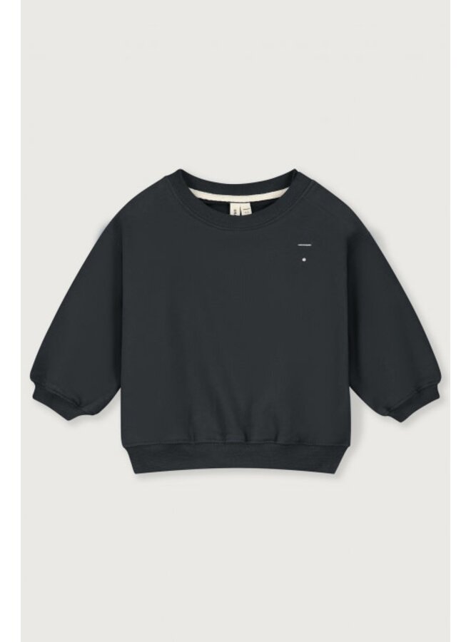 Gray label baby dropped shoulder sweater pirate black