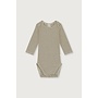 Gray label baby l/s onesie woody/cream