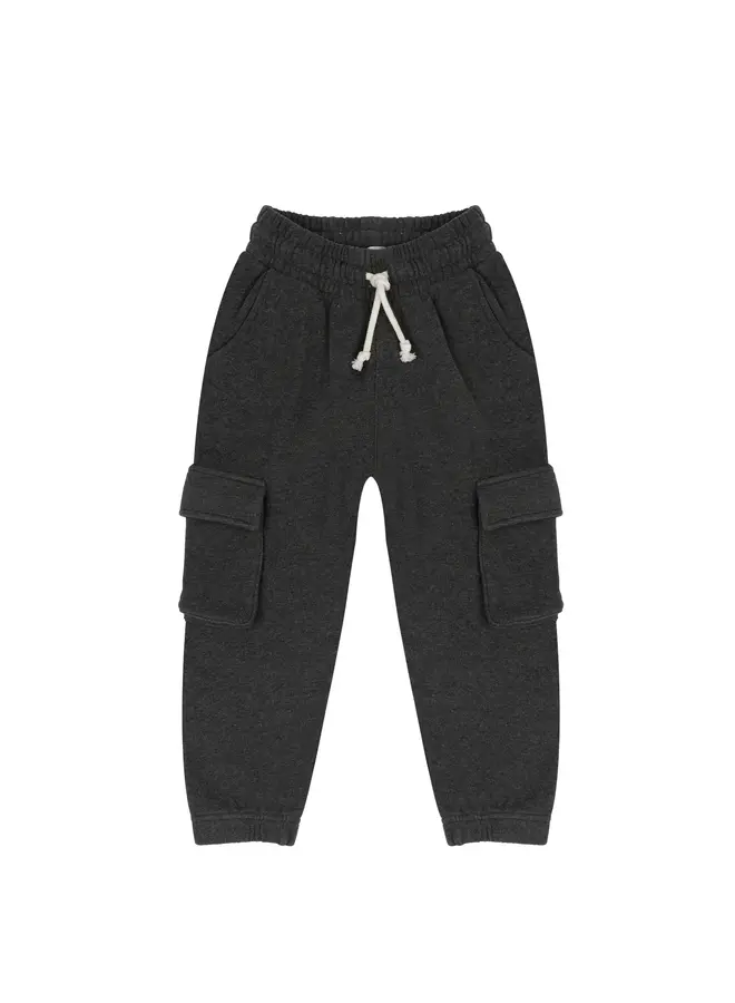 Jenest sammy cargo jogger dark grey melange