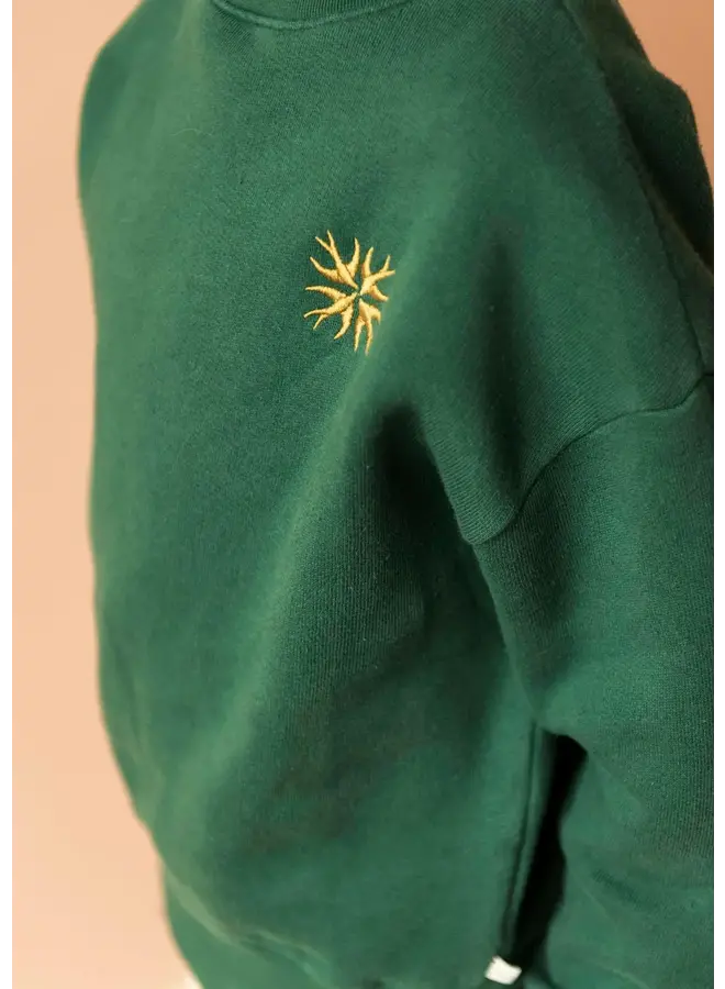 Jenest bird embro sweater dark green