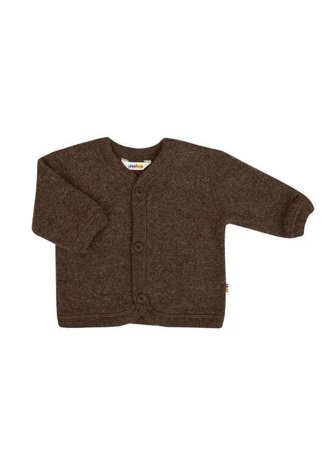 Joha wolfleece vest drk brown