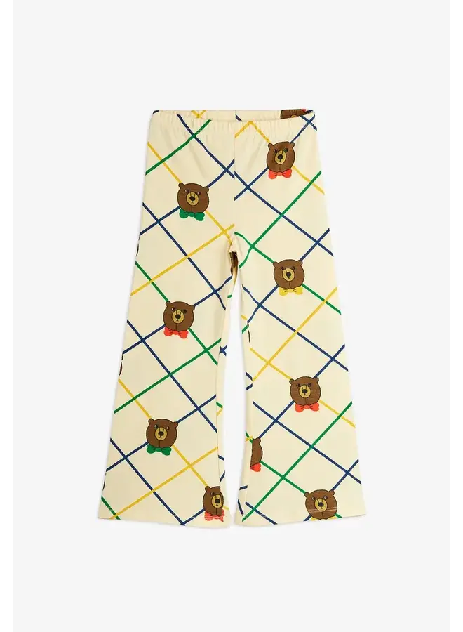 Mini rodini bear check aop flared trousers