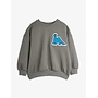 Mini rodini dino patch sweater grey
