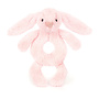 Jellycat bashful blush bunny ring rattle