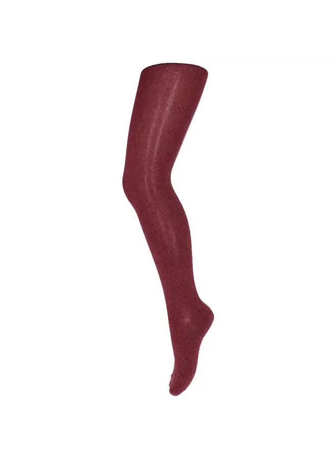 Mp denmark glitter tights wine red