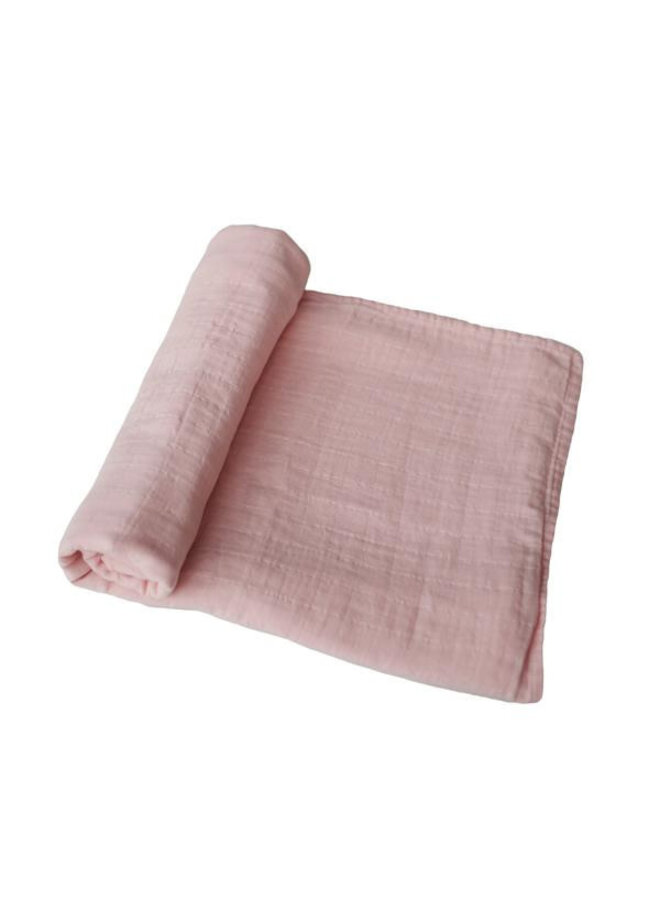 Mushie swaddle extra soft rose vanilla