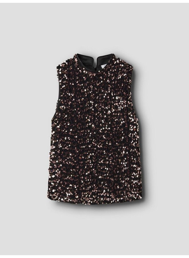 Name it frunica glitter top copper