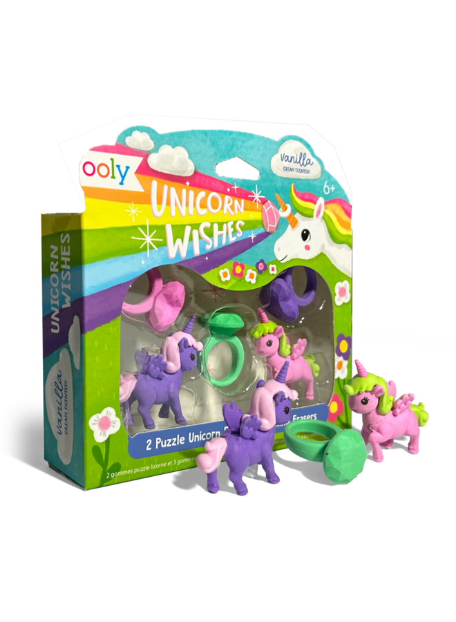 Ooly unicorn wishes scented erasers