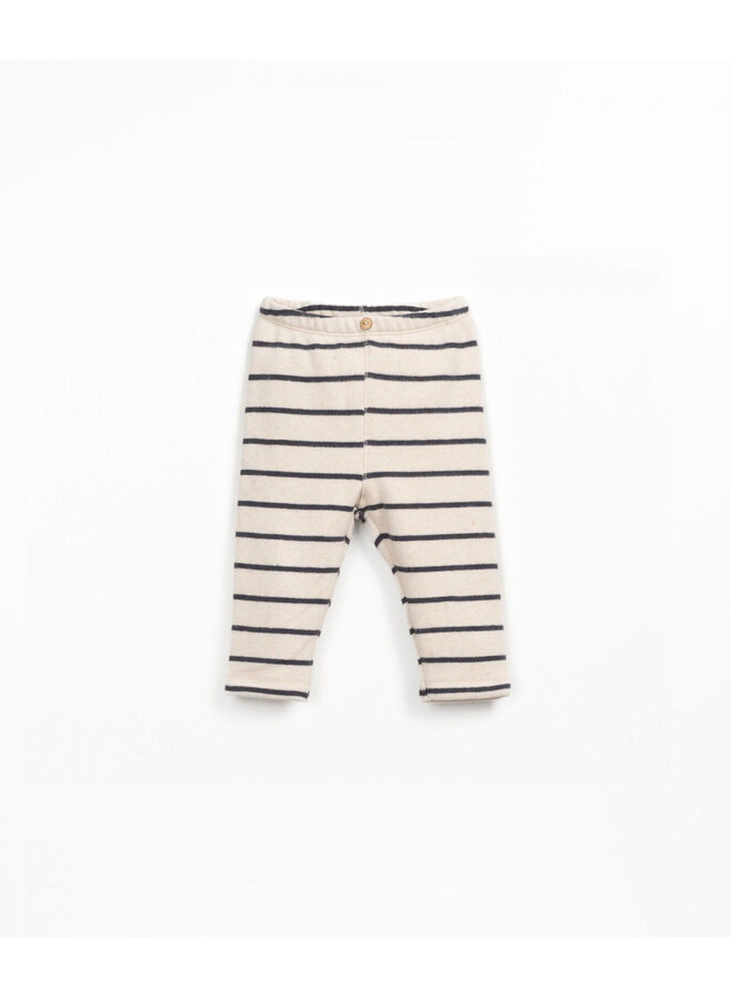 Play up striped jersey legging granite