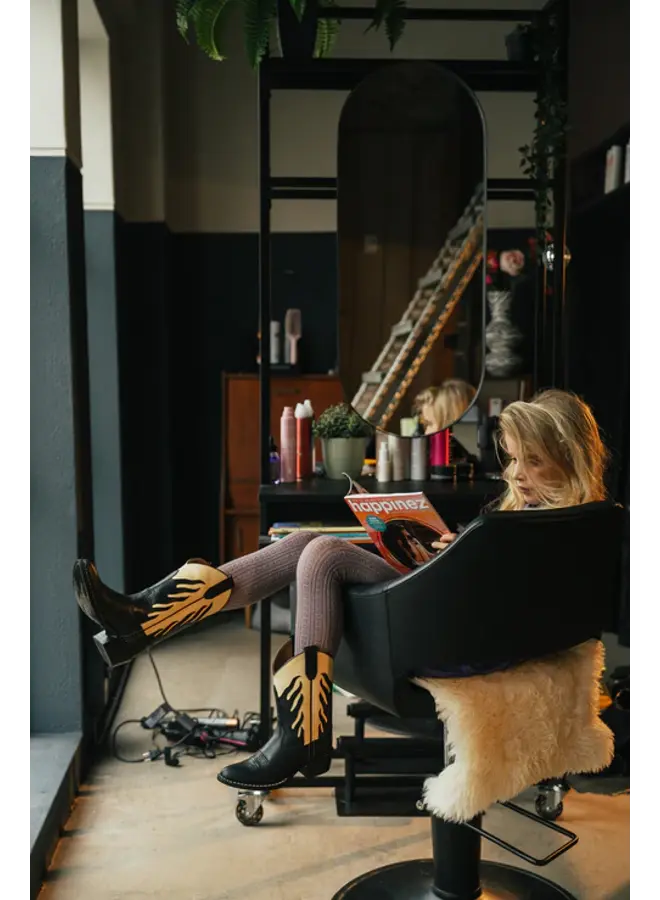 Bootstock flames black