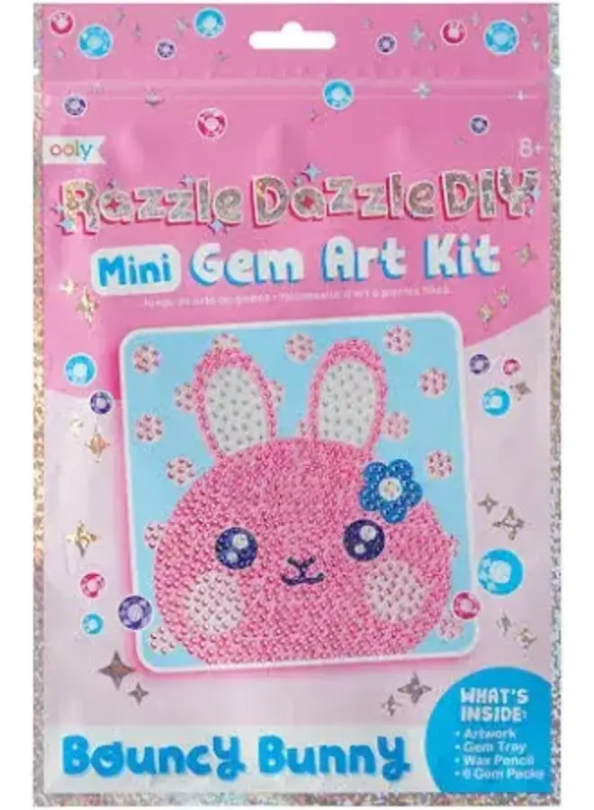 Ooly razzle dazzle mini gem art kit bouncy bunny