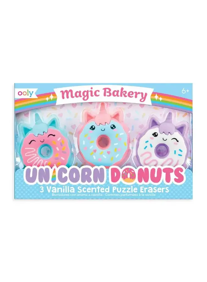 Ooly magic bakery unicorn donuts scented erasers