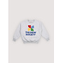 The new society logo sweatshirt light grey melange
