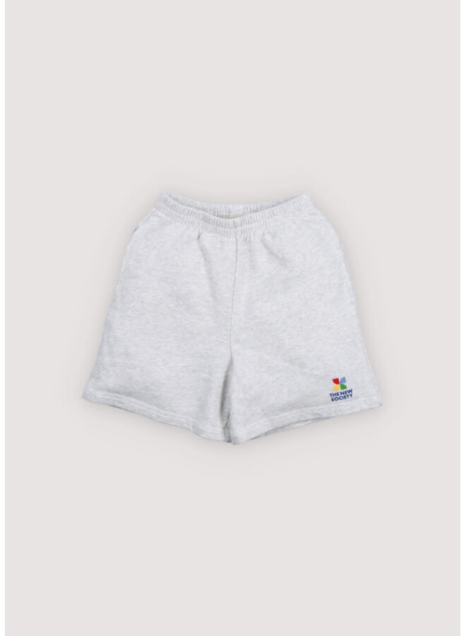 The new society logo short light grey melange