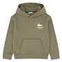 Lacoste hoodie back graphic olive
