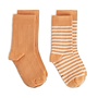 Gray label ribbed socks gots 2pack melon-cream