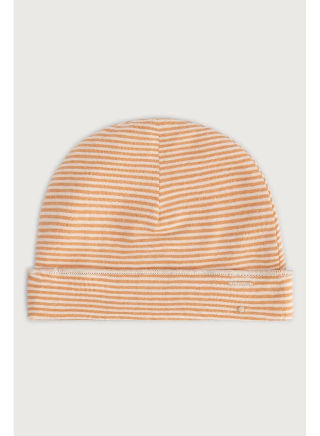 Gray label baby beanie gots melon-cream
