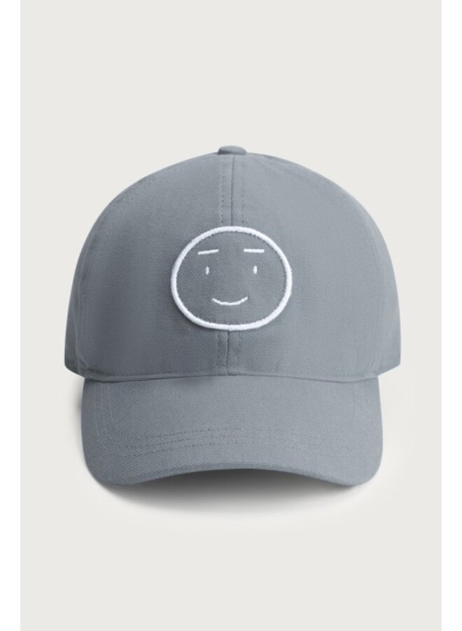 Gray label baseball cap gots stone grey