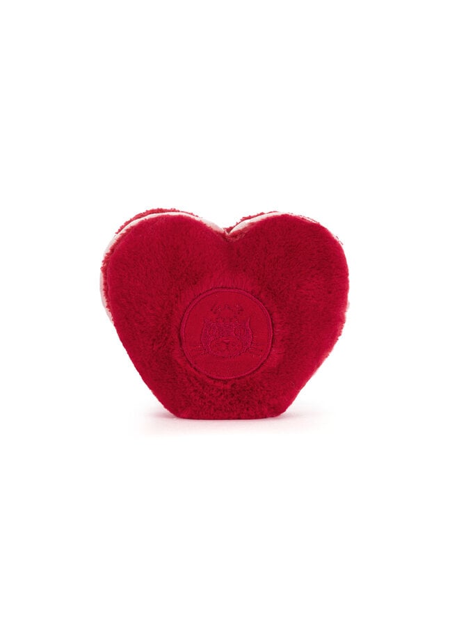 Jellycat amuseables arlette heart macaron red