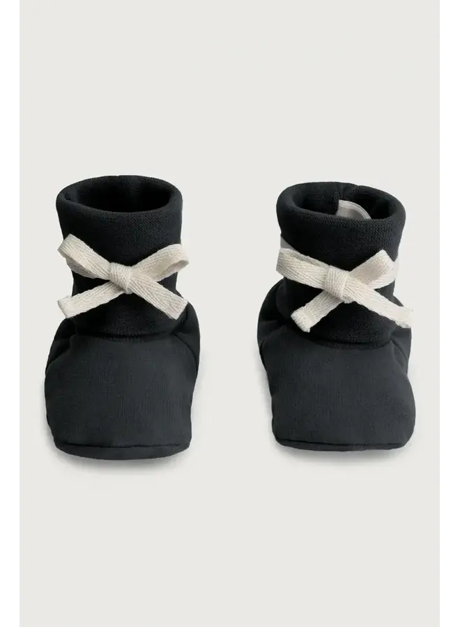 Gray label baby booties pirate black