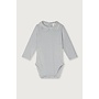 Gray label baby collar onesie gots stone grey-cream