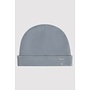 Gray label baby beanie gots stone grey