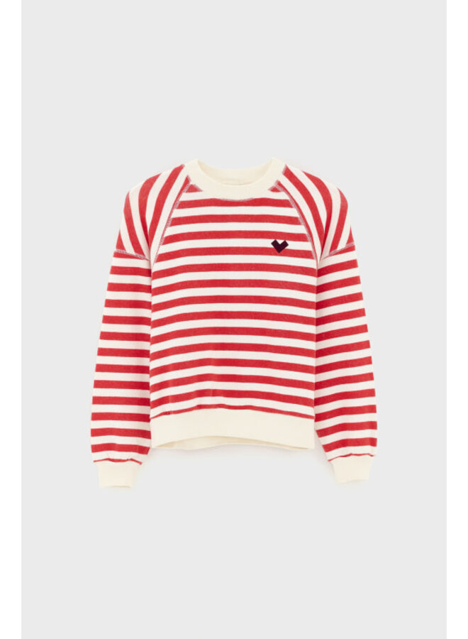 Bellerose fanchi sweatshirt stripe