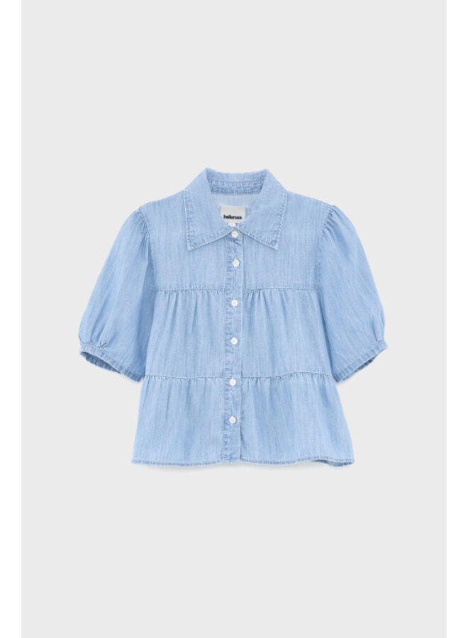 Bellerose helo shirt blue stone