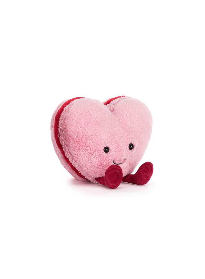 Jellycat amuseables colette heart macaron pink