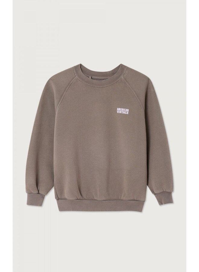 American vintage izubird sweater cendre vintage