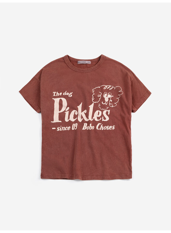Bobo choses pickles the dog t-shirt bordeaux