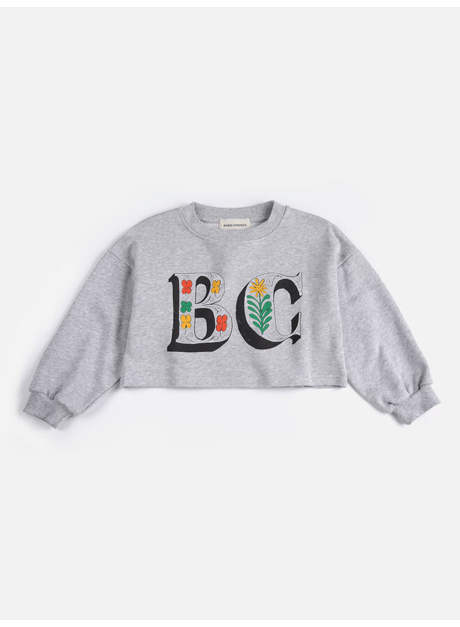 Bobo choses spring letters cropped sweatshirt