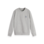 S&S core regular fit logo badge crewneck sweatshirt grey melange
