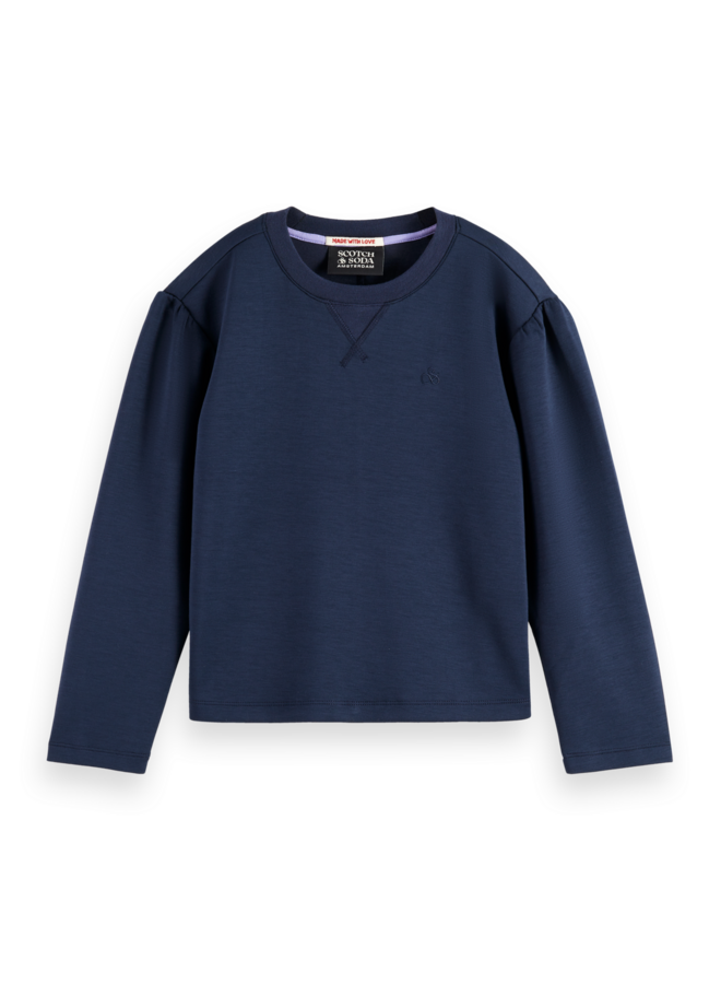 S&S core relaxed fit modal blend crewneck sweatshirt sky captain