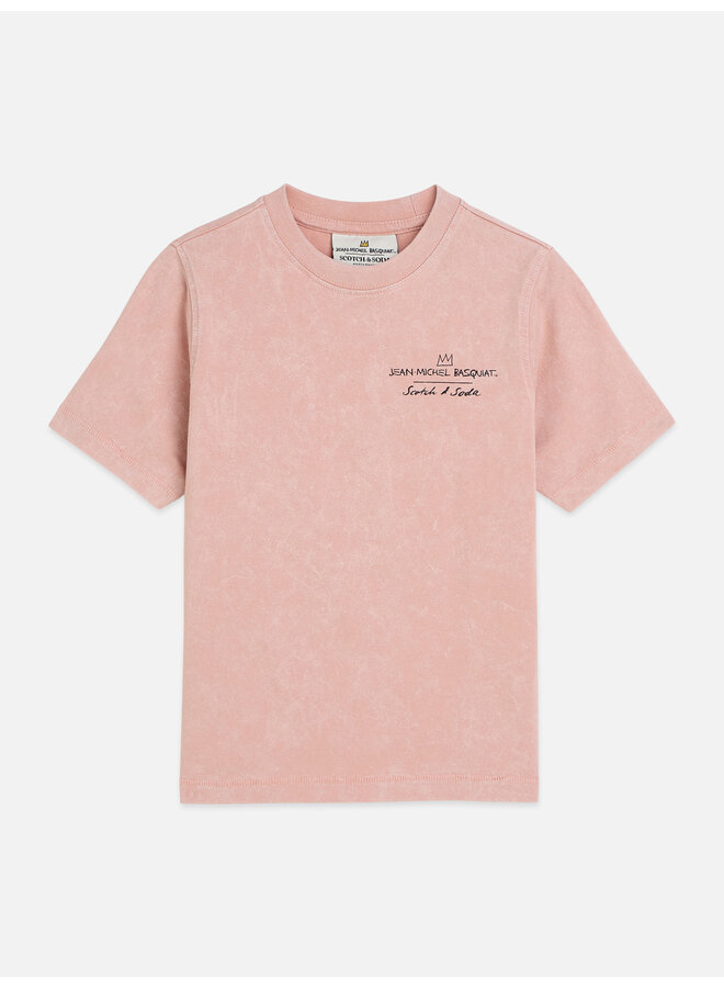 S&S basquiat artwork relaxed fit t-shirt misty rose