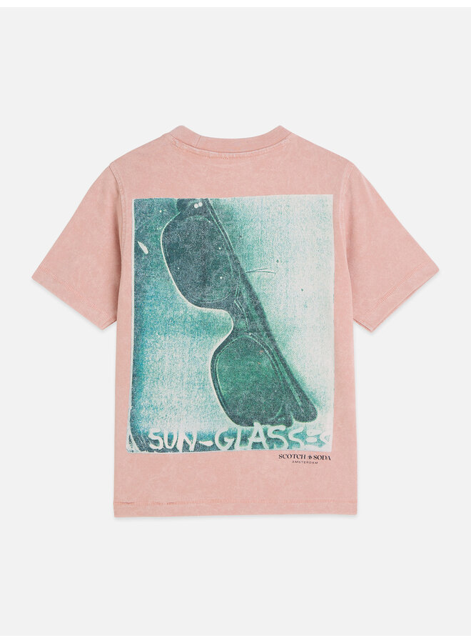 S&S basquiat artwork relaxed fit t-shirt misty rose