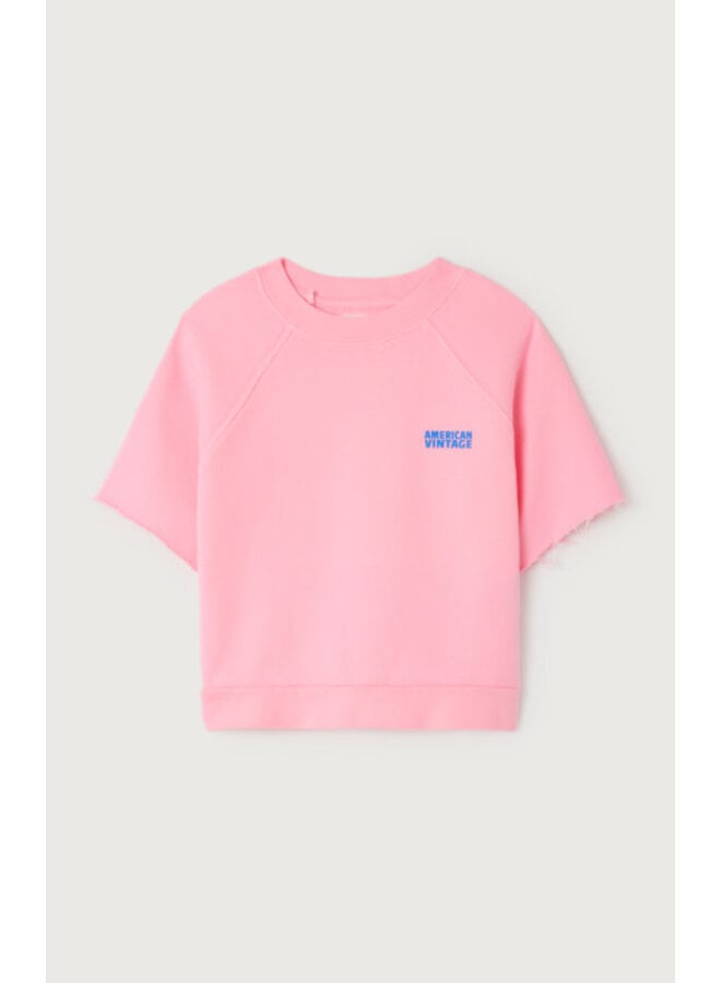 American vintage barbe a papa izubird sweater short sleeve