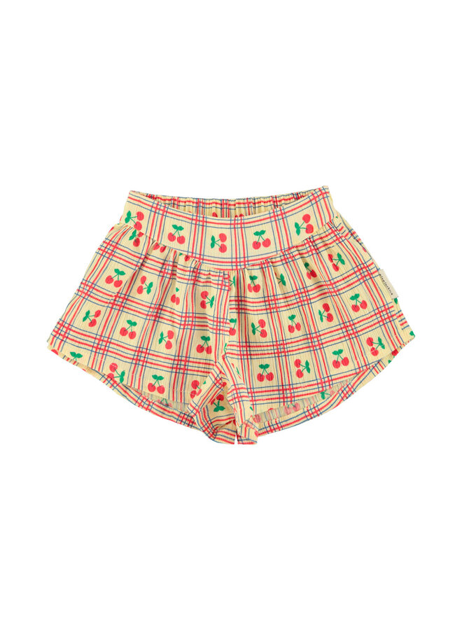 Piupiuchick shorts yellow w/ cherries allover