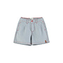 Piupiuchick boy shorts ecru w/ indigo stripes