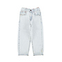 Piupiuchick unisex trousers washed light blue denim