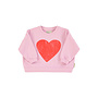 Piupiuchick sweatshirt lilac w/ heart print