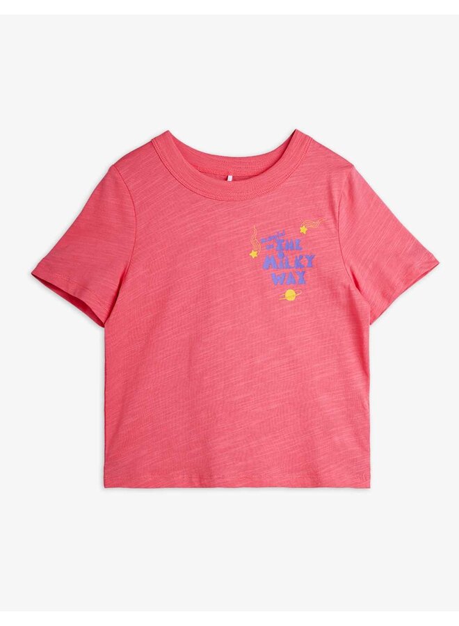 Mini rodini the milky way tee pink