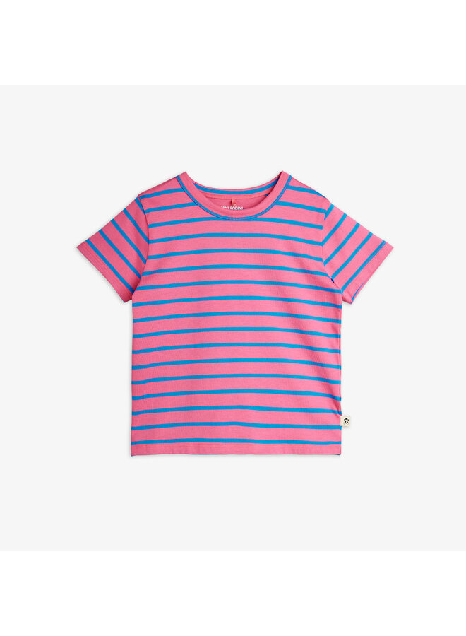 Mini rodini stripe tee pink