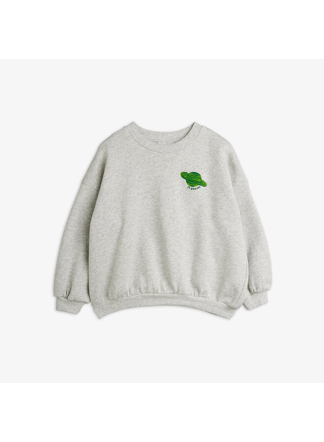 Mini rodini planet emb sweatshirt grey melange