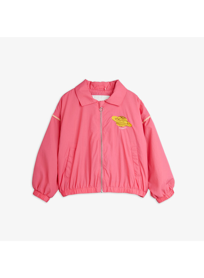 Mini rodini planet emb nylon jacket pink