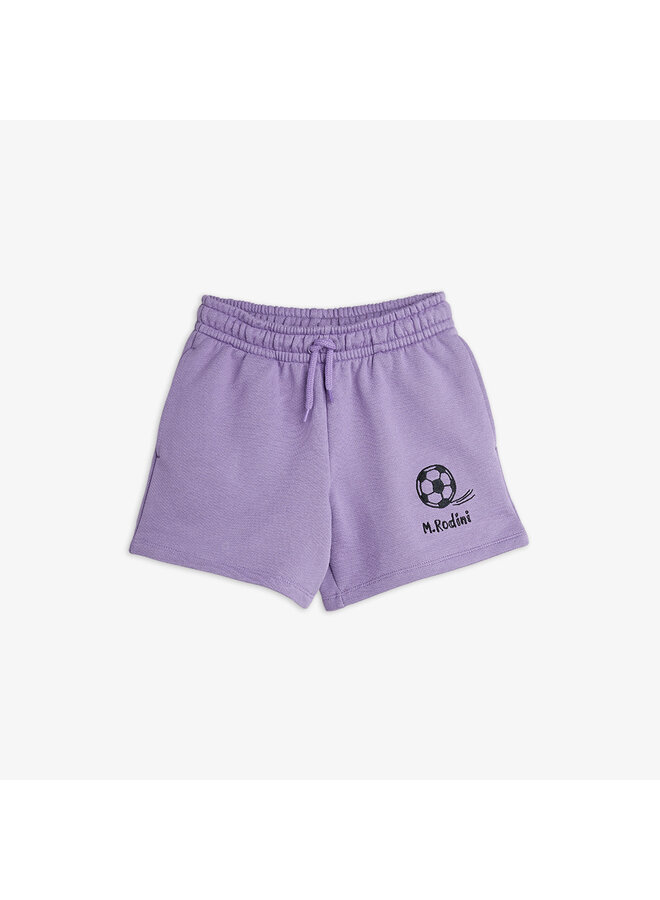 Mini rodini football emb sweatshorts purple