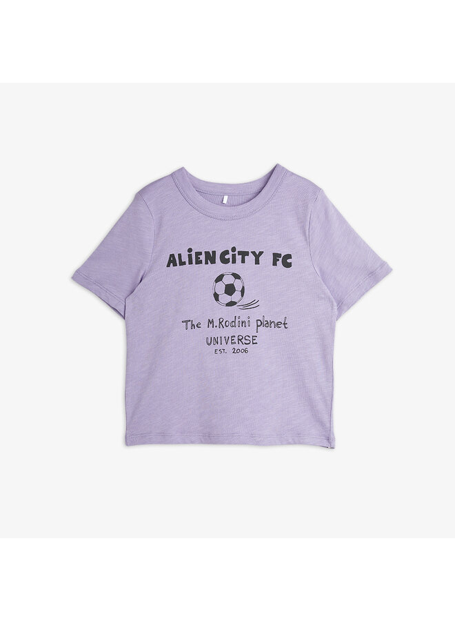 Mini rodini alien city fc sp ss tee purple
