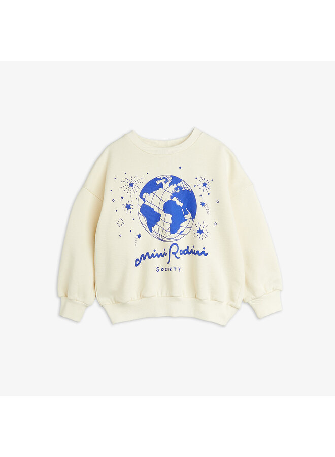 Mini rodini society sp sweatshirt white